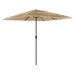 Parasol de jardin avec mât en acier marron 248x248x248 cm - Photo n°2