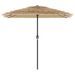 Parasol de jardin avec mât en acier marron 248x248x248 cm - Photo n°4