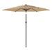 Parasol de jardin avec mât en acier marron 268x268x226 cm - Photo n°4