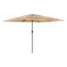 Parasol de jardin avec mât en acier marron 288x288x225 cm - Photo n°2