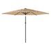 Parasol de jardin avec mât en acier marron 288x288x225 cm - Photo n°4