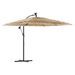 Parasol de jardin avec mât en acier marron 290x290x238 cm - Photo n°2