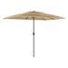 Parasol de jardin avec mât en acier marron 300x200x250 cm - Photo n°2