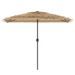 Parasol de jardin avec mât en acier marron 300x200x250 cm - Photo n°3