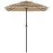 Parasol de jardin avec mât en acier marron 300x200x250 cm - Photo n°4