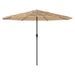 Parasol de jardin avec mât en acier marron 324x324x247 cm - Photo n°5