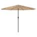 Parasol de jardin avec mât en acier marron 388x388x248 cm - Photo n°5