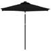 Parasol de jardin avec mât en acier noir 225x225x212 cm - Photo n°3