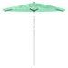 Parasol de jardin avec mât en acier vert 223x223x213 cm - Photo n°3