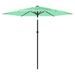 Parasol de jardin avec mât en acier vert 223x223x213 cm - Photo n°4