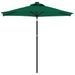 Parasol de jardin avec mât en acier vert 225x225x212 cm - Photo n°3