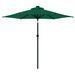 Parasol de jardin avec mât en acier vert 225x225x212 cm - Photo n°4