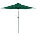 Parasol de jardin avec mât en acier vert 225x225x212 cm - Photo n°5