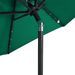 Parasol de jardin avec mât en acier vert 225x225x212 cm - Photo n°9