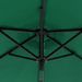 Parasol de jardin avec mât en acier vert 225x225x212 cm - Photo n°12