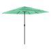 Parasol de jardin avec mât en acier vert 248x248x248 cm - Photo n°2