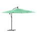 Parasol de jardin avec mât en acier vert 269x269x235 cm - Photo n°2