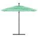 Parasol de jardin avec mât en acier vert 269x269x235 cm - Photo n°3