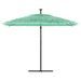 Parasol de jardin avec mât en acier vert 290x290x238 cm - Photo n°3