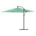 Parasol de jardin avec mât en acier vert 290x290x238 cm - Photo n°5