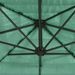 Parasol de jardin avec mât en acier vert 290x290x238 cm - Photo n°9