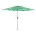 Parasol de jardin avec mât en acier vert 300x200x250 cm - Photo n°2