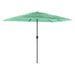 Parasol de jardin avec mât en acier vert 300x200x250 cm - Photo n°5