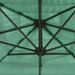 Parasol de jardin avec mât en acier vert 300x200x250 cm - Photo n°8