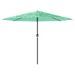 Parasol de jardin avec mât en acier vert 324x324x247 cm - Photo n°3