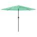 Parasol de jardin avec mât en acier vert 324x324x247 cm - Photo n°4