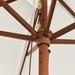 Parasol de jardin avec mât en bois sable 299x240 cm - Photo n°6