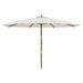 Parasol de jardin avec mât en bois sable 400x273 cm - Photo n°4