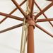 Parasol de jardin avec mât en bois sable 400x273 cm - Photo n°6