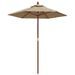 Parasol de jardin avec mât en bois taupe 196x231 cm - Photo n°2
