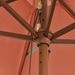 Parasol de jardin avec mât en bois terre cuite 299x240 cm - Photo n°6