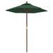 Parasol de jardin avec mât en bois vert 196x231 cm - Photo n°2