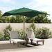 Parasol de jardin avec mât en bois vert 300x300x273 cm - Photo n°2