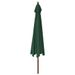Parasol de jardin avec mât en bois vert 400x273 cm - Photo n°5