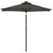 Parasol de jardin LED et mât en acier anthracite 225x225x212 cm - Photo n°4