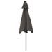 Parasol de jardin LED et mât en acier anthracite 225x225x212 cm - Photo n°7