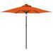 Parasol de jardin LED et mât en acier terre cuite 225x225x212cm - Photo n°2