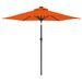 Parasol de jardin LED et mât en acier terre cuite 225x225x212cm - Photo n°5