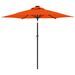 Parasol de jardin LED et mât en acier terre cuite 225x225x212cm - Photo n°6