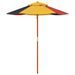 Parasol de jardin pour enfants avec poteau en bois Ø120x140 cm - Photo n°5