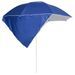 Parasol de plage avec parois latérales Bleu 215 cm - Photo n°3