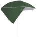 Parasol de plage avec parois latérales Vert 215 cm - Photo n°3