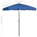 Parasol de plage Bleu azuré 180x120 cm - Photo n°8