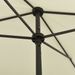 Parasol de plage Jaune sable 200x125 cm - Photo n°2