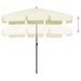 Parasol de plage Jaune sable 200x125 cm - Photo n°5