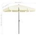 Parasol de plage Jaune sable 200x125 cm - Photo n°8